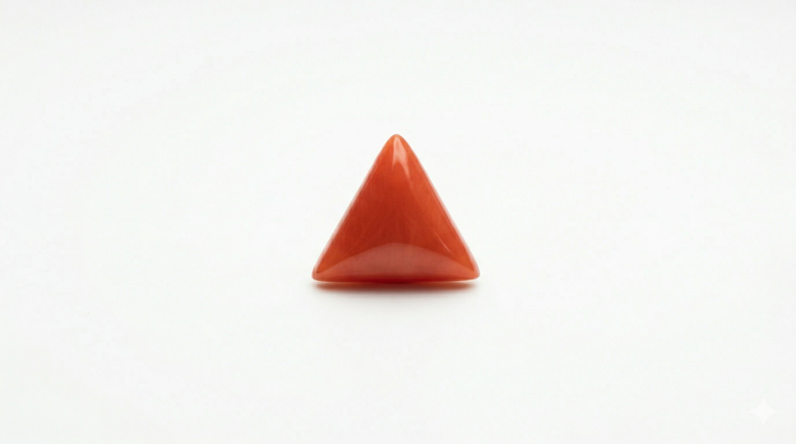 7 Ratti Triangular Red Coral