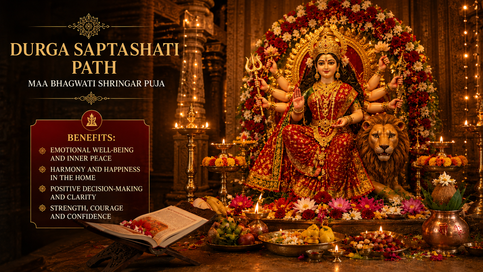 Durga Saptashati Path, Maa Bhagwati Shringar Pooja
