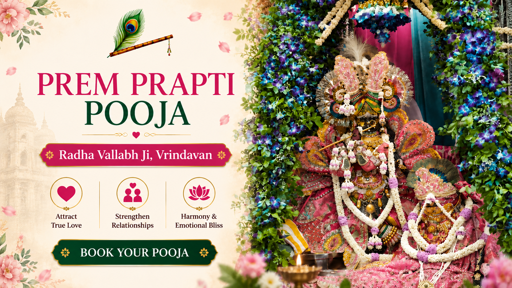 Prem Prapti Pooja– Radha Vallabh Ji, Vrindavan
