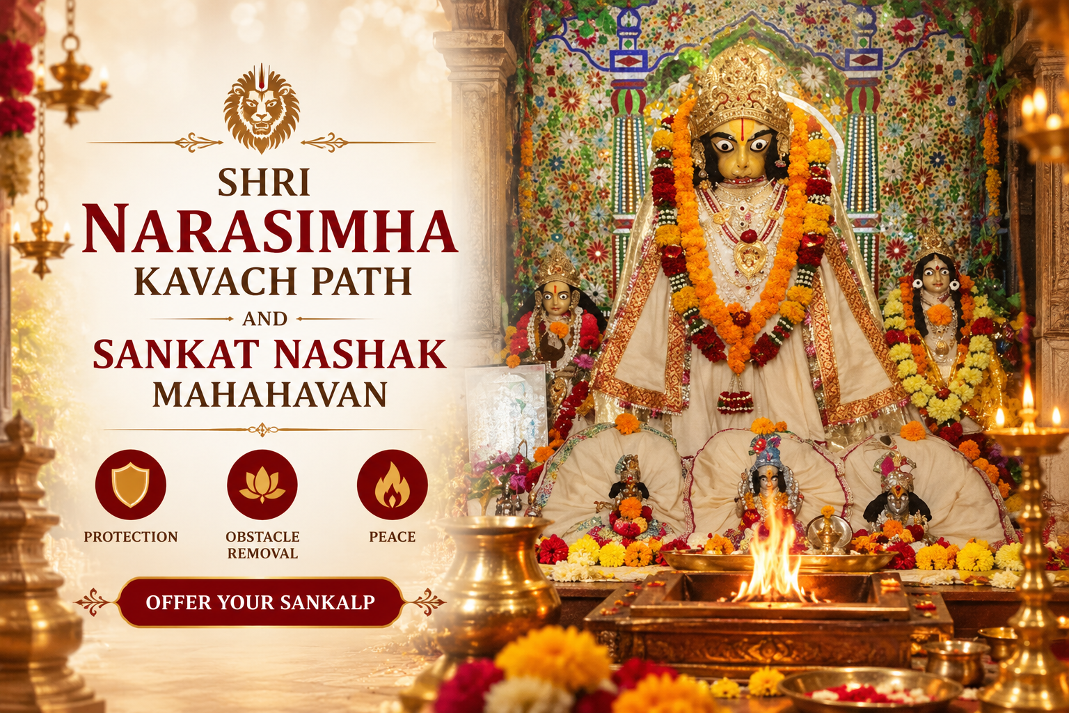 Shri Narasimha Kavach Path and Sankat Nashak Mahahavan